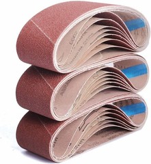 4 X 36 Inch 120 Grit Aluminum Oxide Metal Sanding Belts, 6 Pack