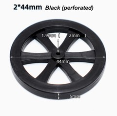 1Pcs Plastic Handmade DIY Toy Wheel Model Making Accessories Black/White 2*44mm