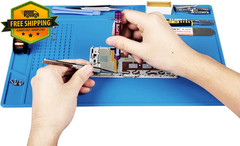 Heat Insulation Silicone Repair Mat with Scale Ruler for Soldering Phone Repair