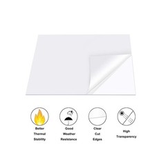 YSTIME 8″ x 12″ Clear Acrylic Sheet Plexiglass Plastic Sheet for Crafts Trans…