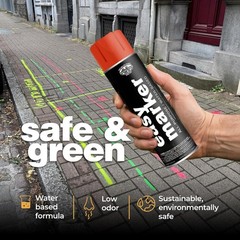 Quick-Drying 18oz Inverted Marking Paint – Orange Fluorescent, Indoor & Outdoor