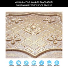 Artistic 3D Ceiling Tile 3D embossed wall panels PL04 Vintage brown gold 10pcs