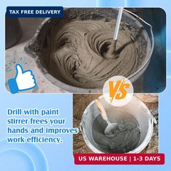 3 Pcs Paint Mixer for Drill, 1 to 5 Gallon Bucket, Paint Stirrer, Easy to Clean,