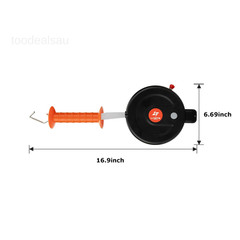 Electric Fence Gate Handle, Retractable Reusable Electric Fence Handle Built in,