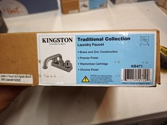 Kingston Brass KB471 Traditional 4 GPM Deck Mounted Double Handle – Chrome