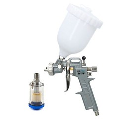 HVLP Gravity Feed Spray Gun 1.5 Nozzle 1/4″ BSP In Line Moisture Trap
