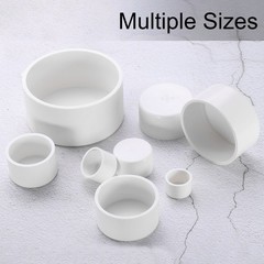 3Pcs Pipe End Cap Fitting 2.5 Inch Plug Adapter Socket Fittings White