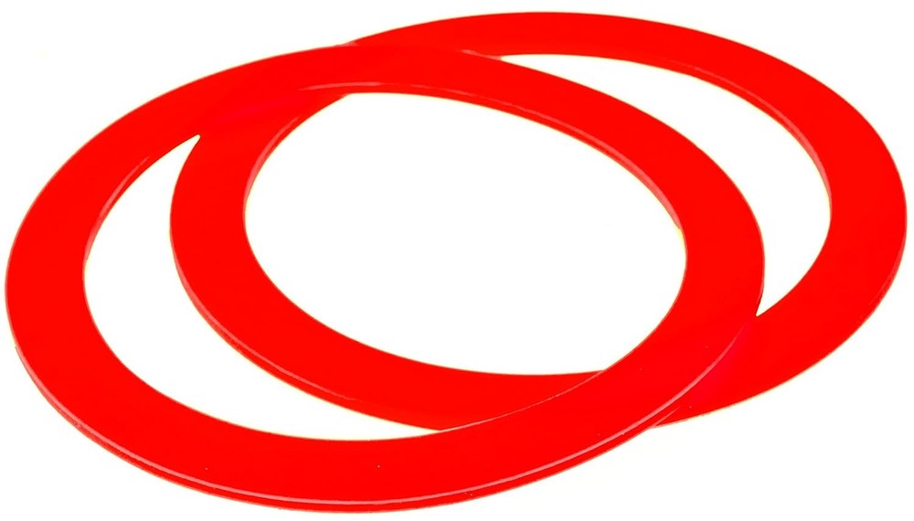IMPRESA 2-Pack Flush Valve Seal Replacements – Red Rubber Round –