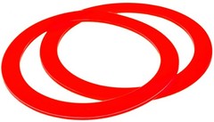 IMPRESA 2-Pack Flush Valve Seal Replacements – Red Rubber Round –