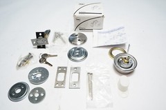New Yale Deadlock D132 626 Grade 1, 2-3/4 Backset, 2-1/4 x 1″ Face Satin Chrome
