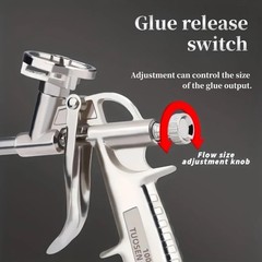 Metal PU Foam Spray Gun Polyurethane Applicator for Insulation and Caulking