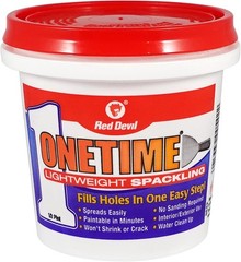 0542 ONETIME Lightweight Spackle Wall Repair, Spackling for Holes Drywall, 1/2 P