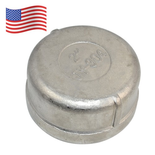 2″ 2 in NPT female Thread End Cap Stainless Steel 304 Pipe Connector US STOCK