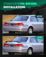 ABS Rear Trunk Spoiler Wing 3rd Brake Light for 1998-2002 Honda Accord
