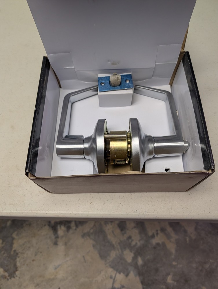 Tell COMMERCIAL LEVER LOCKSET LC2481 Entrance Item # CL100147 with Keys