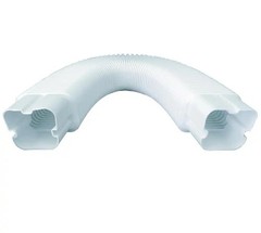 3″ Width x 1.6 Ft Flexible Duct, PE Material, Mini Split Line Set Cover Part,…