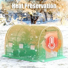 10×7×7 FT Greenhouses Outdoors Heavy Duty Large Walk in Green Houses Outside W/