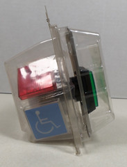 New NOS Securitron Assa Abloy PB2E 2″ Push Button Momentary Economy SG Handicap
