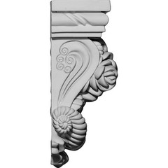 Ekena Millwork Cor05X02X08Ro 5 1/4-Inch W X 2 3/4-Inch D X 8 1/8-Inch H Rose