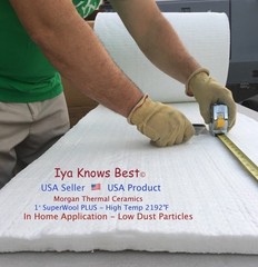 1″ SuperWool Plus 36×24″ Ceramic Fiber Blanket ALTERNATIVE Thermal Ceramic 2192F