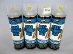 4x Aervoe 15oz Clear Marking Coat Paint Inverted Spray Cans 200