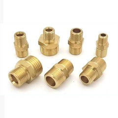 Brass Male to Male Pipe Fitting BSP To Metric Straight Nipple Reducer Connector