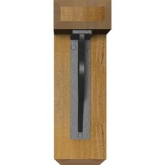Ekena Millwork 4W X 9 1/2D X 12H Austin Craftsman Ironcrest Rough Sawn Bracket