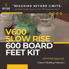 Vega Bond V600 Slow Rise Closed Cell Spray Foam Kit -600 Board Feet Coverage