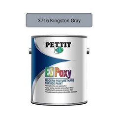 Pettit 3716 EZ-Poxy Polyurethane Topside Finish, Kingston Gray – Quart
