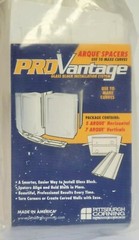 Arque Spacers Pro-Vantage Glass Block Turn Corners/Create Curves Installation