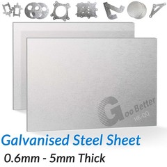 Galvanised Steel Sheet 0.6mm 0.8mm 1mm 1.5mm to 5mm Thick Galv Cut to Your Size
