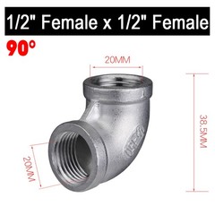 304 Stainless Steel Pipe Fittings | Threaded Connector | Tee/90° | Various Types