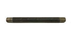 Unbranded Black Steel Threaded Pipe 1/4 inch x 6 inch [Lot of 16] NOS