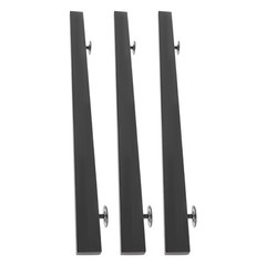 Stainless Steel Stair Rail 101×9.8cm – Baking Paint Wall Mount, 90kg Capacity