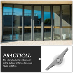 4pcs Double Convex Sliding Door Roller Wardrobe Door Pulley Wheel door wheel