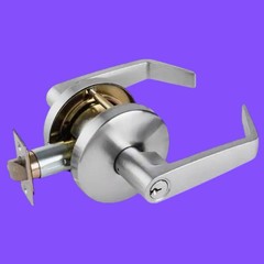 Universal Hardware Commercial Keyed Entry Lever Satin Chrome Finish UH40019(N)