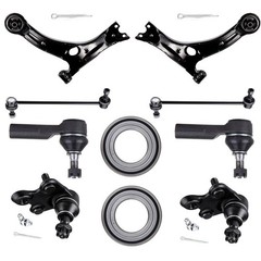 10pc Susp Kit LCA Ball Joint Tie Rod Sway Bar Link Hub Bearing 03-08 Vibe Matrix