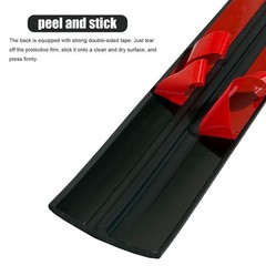 DAILISEN 9.84ft T Molding Flexible Self Adhesive T T 9.84ft, Black