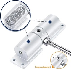 Automatic Door Closer, Zinc Alloy Safety Spring Door Closer Adjustable 30 Kg Clo