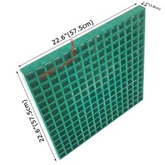 PreAsion® Green Fiberglass FRP Grating 1.9ft*1.9ft Glass Fiber Reinforced