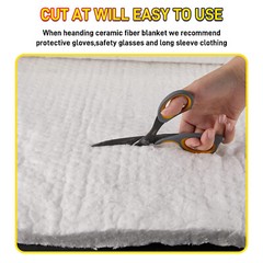 Ceramic Fiber Insulation Mat High Temperature Insulation for Oven Stoves, Forges