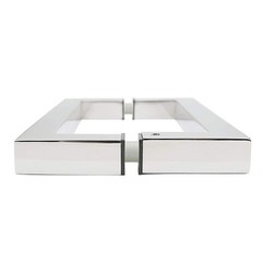 Stainless Steel 8-inch Back to Back Shower Glass Door Square Pull Handle, Mir…
