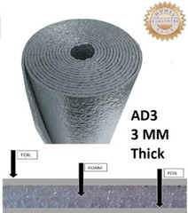 Reflective Foam Insulation Heat Shield Thermal Insulation 16″x50′ + 24’x50′ AD3