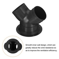 3 Way Duct Splitter 3″x3″x4″ Y Reducer Connector Air Vent Hose Exhaust Adapter