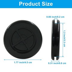 10 Pcs 1.5 Inch Rubber Grommet for Wiring, Double-Sided Firewall Grommets Bla…