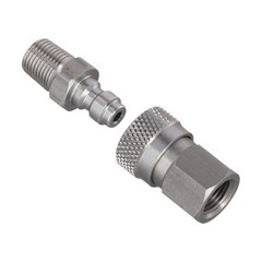 8mm Quick Disconnect Connector Male and Female Set for 1/8 NPT Air Pipe Systems