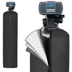 Water Softener Cover Outdoor Insulated, 3 Layers 9”D x48”H, Black