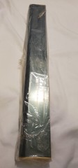 CRL DR4TPB12S Brass 1/2″ Glass 4″ Tapered Door Rail Without Lock – 35 3/4 length