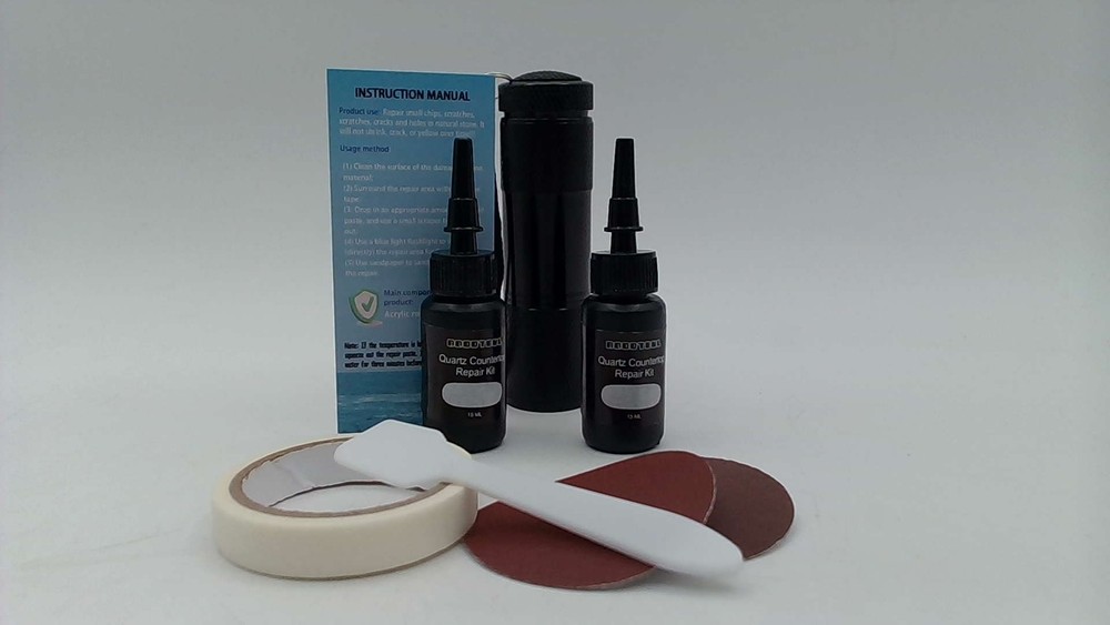Quartz Countertop Repair Kit, 2PCS – WHITE