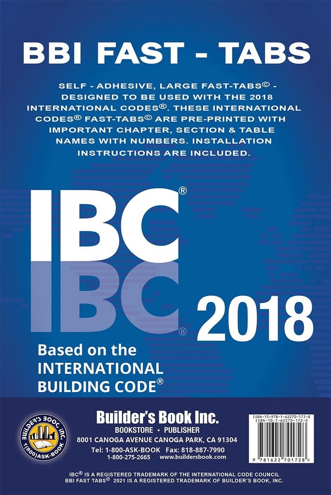 2018 International Building Code (IBC) Fast Tabs 2018 Building…